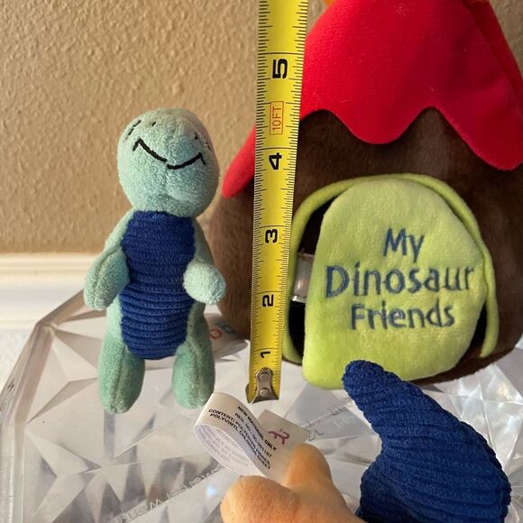 Ebba My Dinosaur Friends Multicolored Plush Dinosaur Set in Volcano Carry Case - Picture 10 of 15